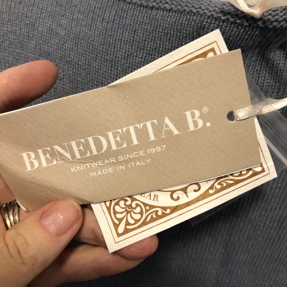 Benedetta b ladies NWT cashmere merino wool knitted sweater size medium - Picture 5 of 7